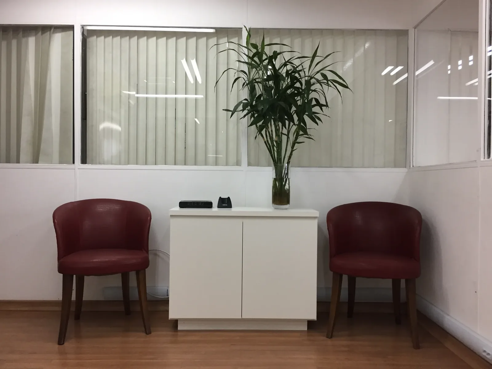 Área de apoio do coworking da SP Locus